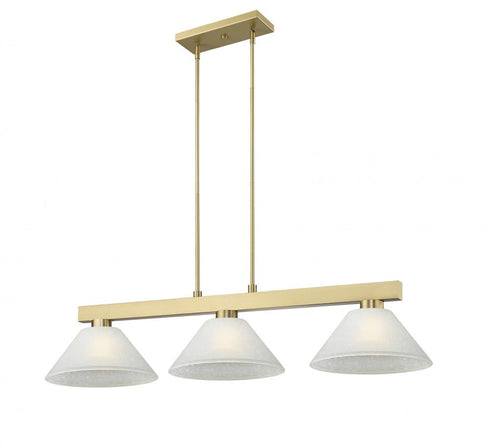 Z-Lite Cobalt 3 Light Billiard in Brushed Nickel Finish Model: 152BN-AMO14