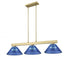 Z-Lite Cobalt 3 Light Billiard in Brushed Nickel Finish Model: 152BN-ARDB