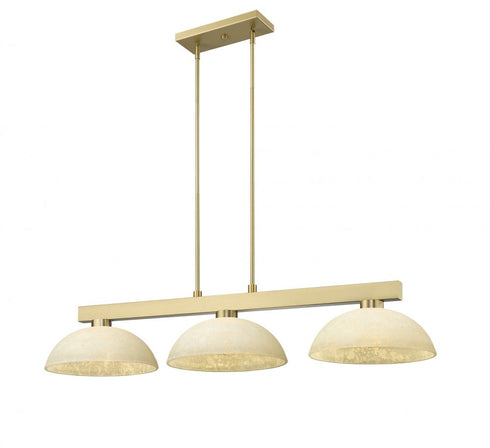 Z-Lite Cobalt 3 Light Billiard in Brushed Nickel Finish Model: 152BN-DMO14