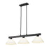 Z-Lite Cobalt 3 Light Billiard in Brushed Nickel Finish Model: 152BN-PGR