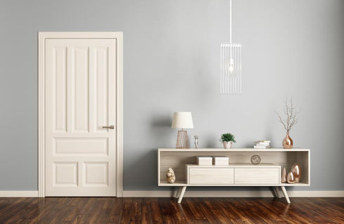 Z-Lite Contour 1 Light Pendant in White Finish Model: 801MP-WH