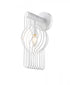 Z-Lite Contour 1 Light Wall Sconce in White Finish Model: 801-1S-WH