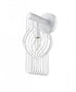 Z-Lite Contour 1 Light Wall Sconce in White Finish Model: 801-1S-WH