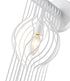 Z-Lite Contour 1 Light Wall Sconce in White Finish Model: 801-1S-WH