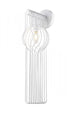 Z-Lite Contour 1 Light Wall Sconce in White Finish Model: 801-1SL-WH