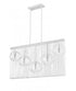 Z-Lite Contour 5 Light Linear Chandelier in White Finish Model: 801-5L-WH