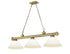 Z-Lite Cordon 3 Light Billiard in Brushed Nickel Finish Model: 2306-3BN-AMO14
