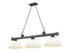 Z-Lite Cordon 3 Light Billiard in Brushed Nickel Finish Model: 2306-3BN-AMO14