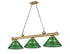 Z-Lite Cordon 3 Light Billiard in Brushed Nickel Finish Model: 2306-3BN-ARBG