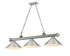 Z-Lite Cordon 3 Light Billiard in Brushed Nickel Finish Model: 2306-3BN-BN15