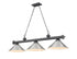 Z-Lite Cordon 3 Light Billiard in Brushed Nickel Finish Model: 2306-3BN-BN15