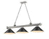 Z-Lite Cordon 3 Light Billiard in Brushed Nickel Finish Model: 2306-3BN-BN15