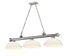 Z-Lite Cordon 3 Light Billiard in Brushed Nickel Finish Model: 2306-3BN-DMO14