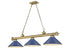 Z-Lite Cordon 3 Light Billiard in Brushed Nickel Finish Model: 2306-3BN-MEB