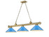 Z-Lite Cordon 3 Light Billiard in Brushed Nickel Finish Model: 2306-3BN-MEB