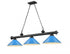 Z-Lite Cordon 3 Light Billiard in Brushed Nickel Finish Model: 2306-3BN-MEB