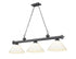 Z-Lite Cordon 3 Light Billiard in Brushed Nickel Finish Model: 2306-3BN-PGR