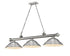 Z-Lite Cordon 3 Light Billiard in Brushed Nickel Finish Model: 2306-3BN-SBN
