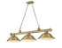 Z-Lite Cordon 3 Light Billiard in Brushed Nickel Finish Model: 2306-3BN-SBN
