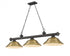 Z-Lite Cordon 3 Light Billiard in Brushed Nickel Finish Model: 2306-3BN-SBN