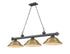 Z-Lite Cordon 3 Light Billiard in Brushed Nickel Finish Model: 2306-3BN-SBN