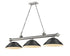 Z-Lite Cordon 3 Light Billiard in Brushed Nickel Finish Model: 2306-3BN-SBN