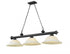 Z-Lite Cordon 3 Light Billiard in Brushed Nickel Finish Model: 2306-3BN-WM16