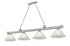 Z-Lite Cordon 4 Light Billiard in Brushed Nickel Finish Model: 2306-4BN-AMO14