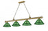 Z-Lite Cordon 4 Light Billiard in Brushed Nickel Finish Model: 2306-4BN-ARDB