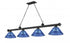 Z-Lite Cordon 4 Light Billiard in Brushed Nickel Finish Model: 2306-4BN-ARDB