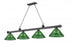 Z-Lite Cordon 4 Light Billiard in Brushed Nickel Finish Model: 2306-4BN-ARDB