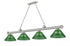 Z-Lite Cordon 4 Light Billiard in Brushed Nickel Finish Model: 2306-4BN-ARDB
