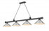 Z-Lite Cordon 4 Light Billiard in Brushed Nickel Finish Model: 2306-4BN-BN15