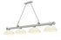 Z-Lite Cordon 4 Light Billiard in Brushed Nickel Finish Model: 2306-4BN-DMO14