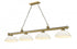 Z-Lite Cordon 4 Light Billiard in Brushed Nickel Finish Model: 2306-4BN-DMO14
