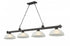 Z-Lite Cordon 4 Light Billiard in Brushed Nickel Finish Model: 2306-4BN-DMO14