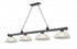 Z-Lite Cordon 4 Light Billiard in Brushed Nickel Finish Model: 2306-4BN-DMO14