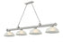 Z-Lite Cordon 4 Light Billiard in Brushed Nickel Finish Model: 2306-4BN-DMO14