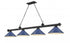 Z-Lite Cordon 4 Light Billiard in Brushed Nickel Finish Model: 2306-4BN-MEB
