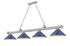Z-Lite Cordon 4 Light Billiard in Brushed Nickel Finish Model: 2306-4BN-MEB