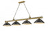Z-Lite Cordon 4 Light Billiard in Brushed Nickel Finish Model: 2306-4BN-SBN