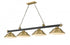 Z-Lite Cordon 4 Light Billiard in Brushed Nickel Finish Model: 2306-4BN-SBN