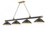 Z-Lite Cordon 4 Light Billiard in Brushed Nickel Finish Model: 2306-4BN-SBN