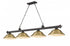 Z-Lite Cordon 4 Light Billiard in Brushed Nickel Finish Model: 2306-4BN-SBN