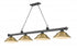 Z-Lite Cordon 4 Light Billiard in Brushed Nickel Finish Model: 2306-4BN-SBN