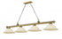 Z-Lite Cordon 4 Light Billiard in Brushed Nickel Finish Model: 2306-4BN-WM16