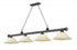 Z-Lite Cordon 4 Light Billiard in Brushed Nickel Finish Model: 2306-4BN-WM16