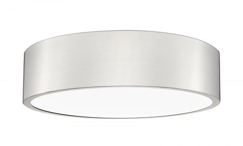 Z-Lite Coronado 1 Light Flush Mount in Brushed Nickel Finish Model: 1017F16-BN-LED