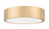 Z-Lite Coronado 1 Light Flush Mount in Brushed Nickel Finish Model: 1017F16-BN-LED