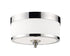 Z-Lite Cosmopolitan 3 Light Flush Mount in Chrome Finish Model: 307F-CH